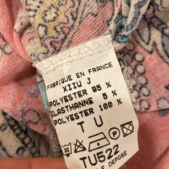 Le Chat Flowy Top with Sequins on front lapel - Picture 11 of 13